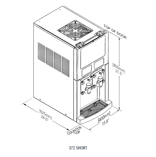 Frozen Beverage Dispensing Machines 37X Series FBD